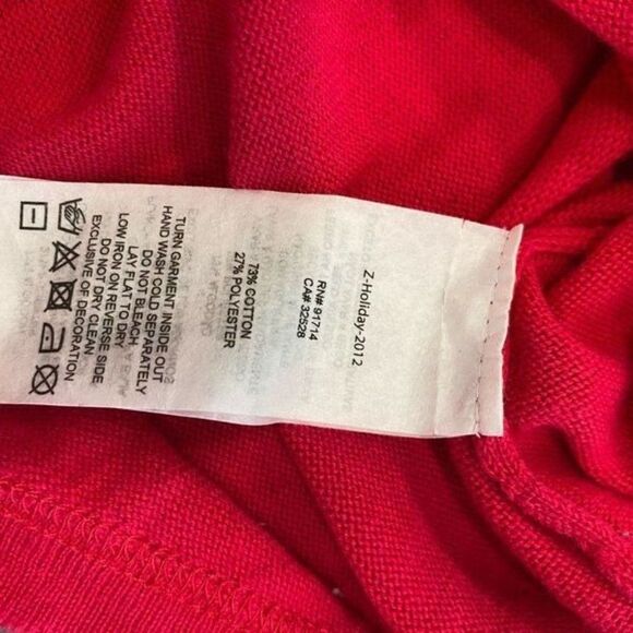 AX Armani Exchange XS Extra Small Pink Sweater Sequin Logo & 3/4 Sleevees - Picture 10 of 10